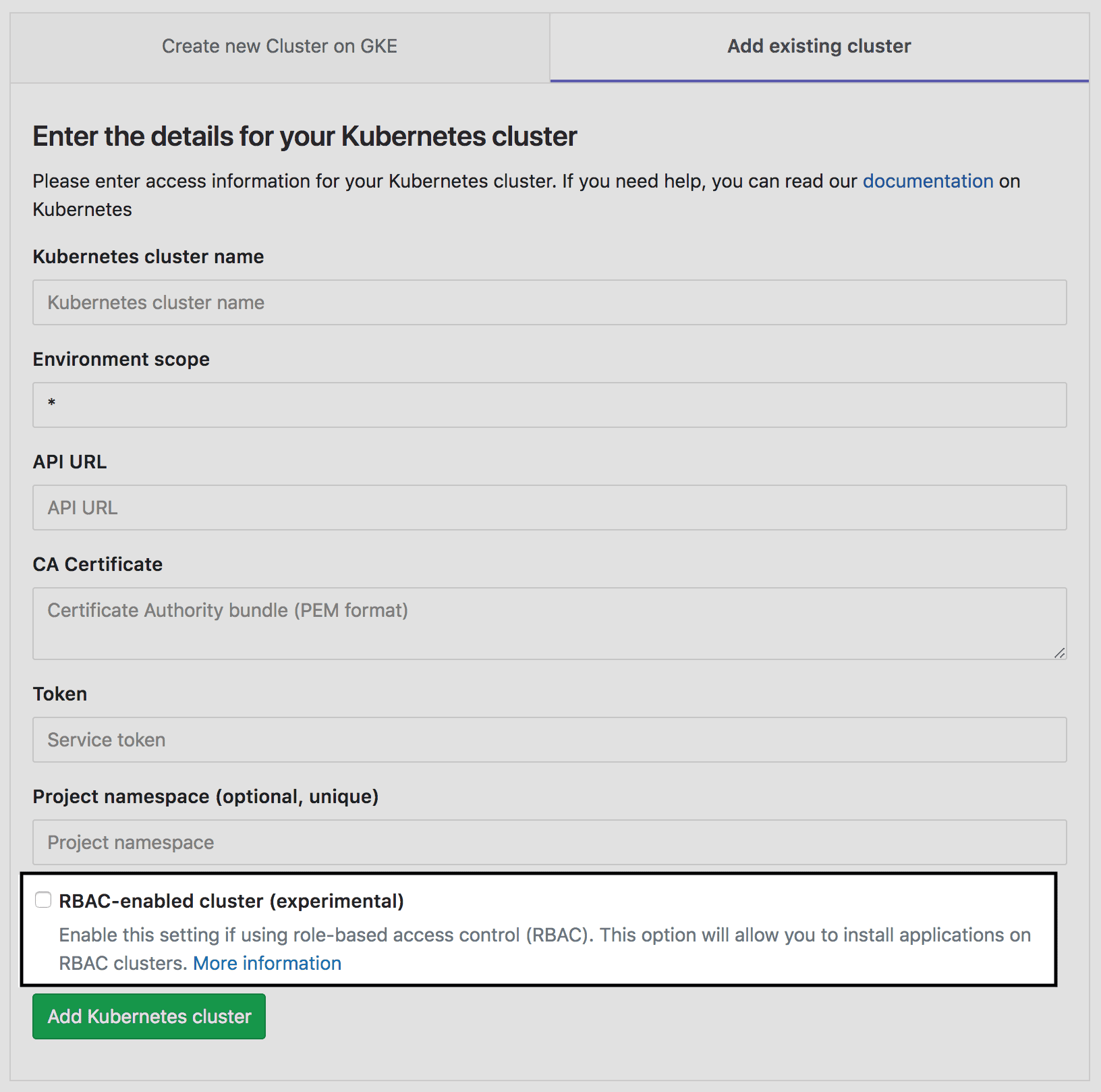 Support Kubernetes RBAC for GitLab managed apps