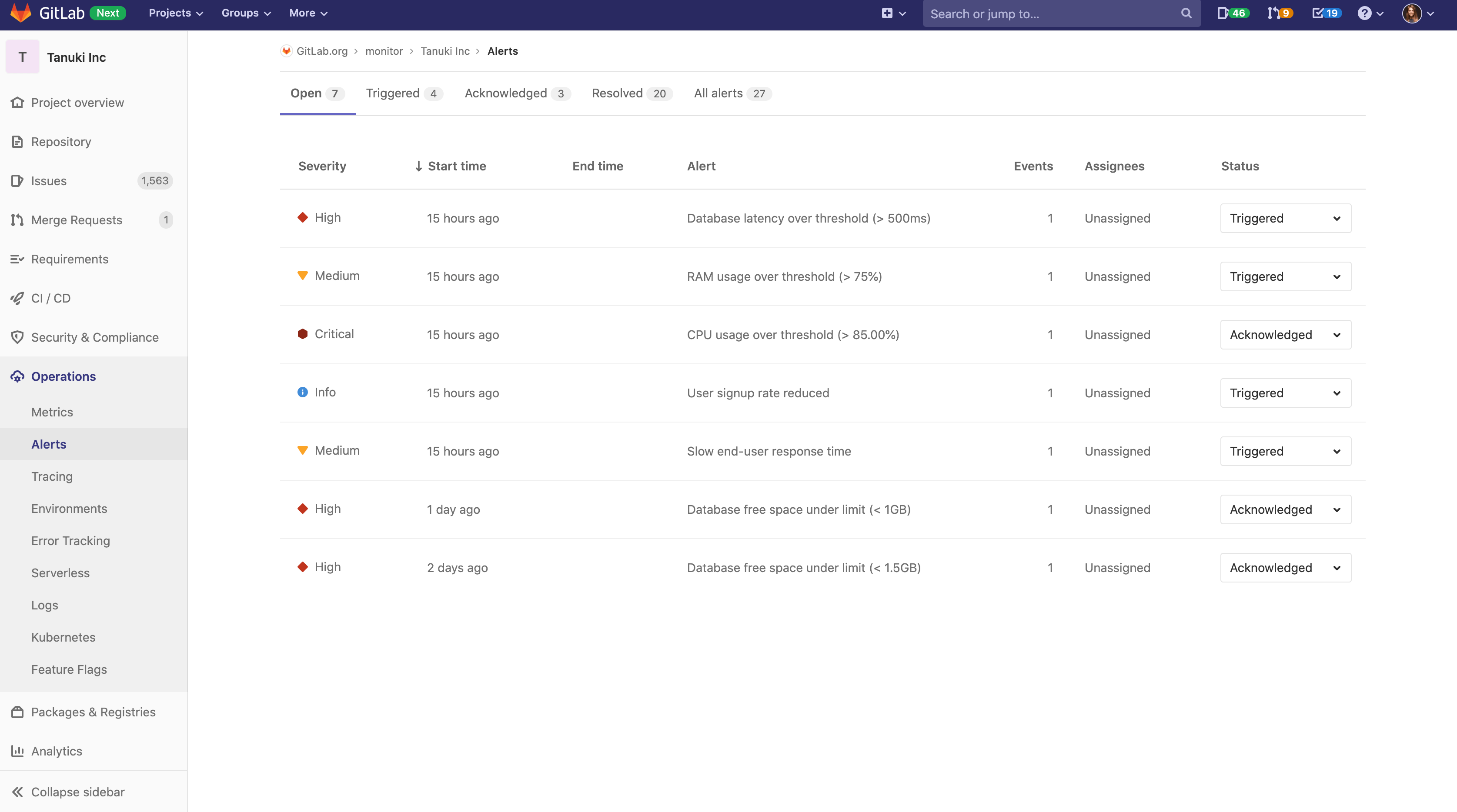 Manage IT Alerts in GitLab