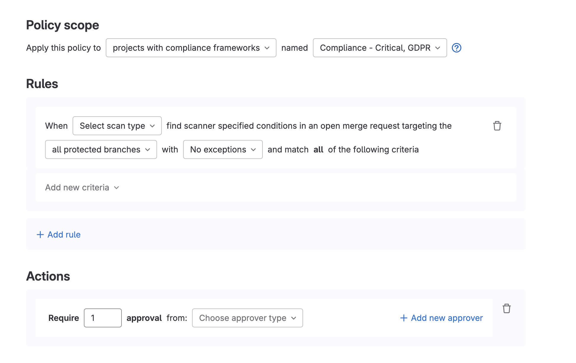 Security policy scopes