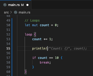 Loops, loop counter print suggestion