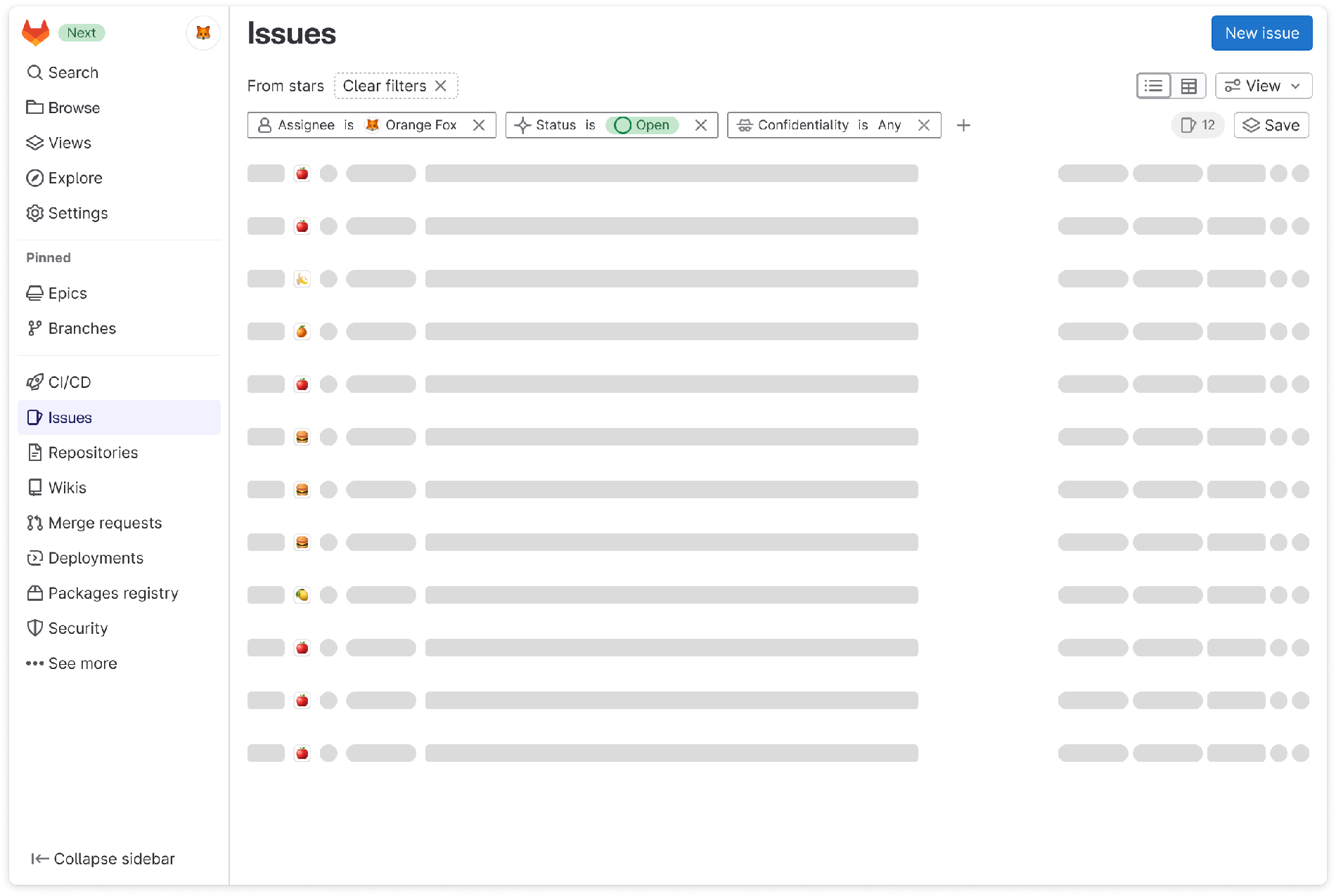 Static navigation